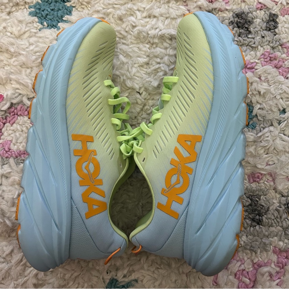 Hoka Women's Rincon 3 Blue and Green Color - Picture 2 of 12